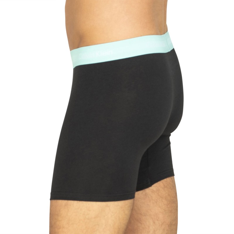 CalvinKlein_3-erSet_BoxerBriefs_Schwarz_mitverschiedenfarbigemWebbund