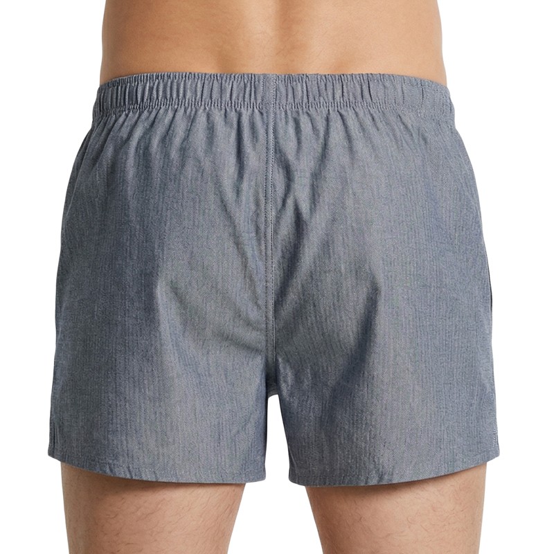 Schiesser_Boxershorts_Blau_kariert_Grau