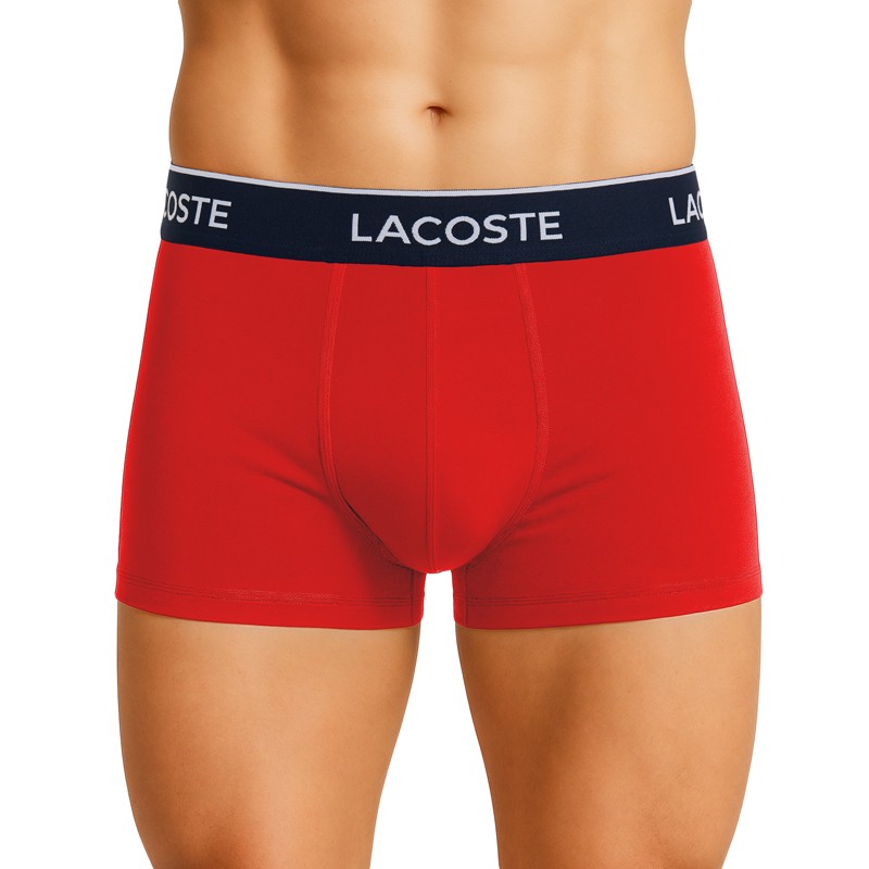 Lacoste 3-er Set Trunks Blau, Rot & Dunkelblau