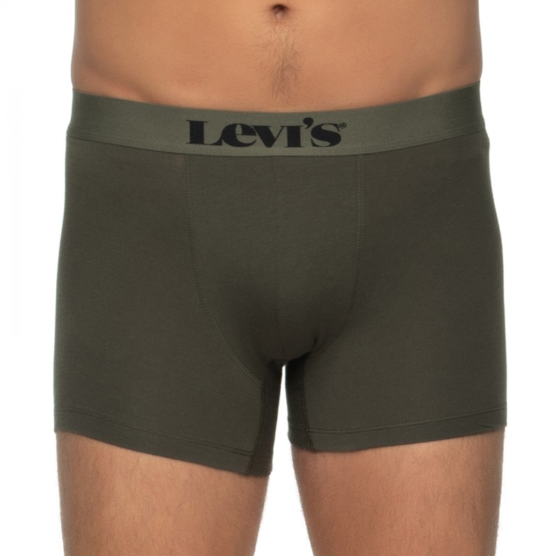 Boxerman_Herrenunterwäsche_Boxershorts_Levi's_2-er Set_Boxer Briefs_Khaki Grün Katiert