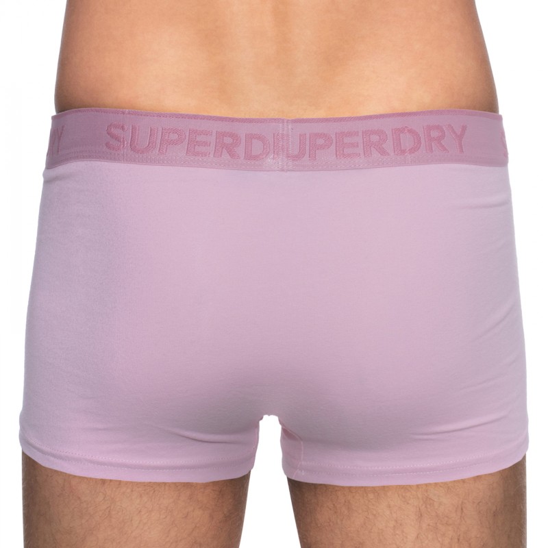 Boxerman_Herrenunterwäsche_Boxershorts_Superdry_2-er Set_Trunks_Blau Rosa