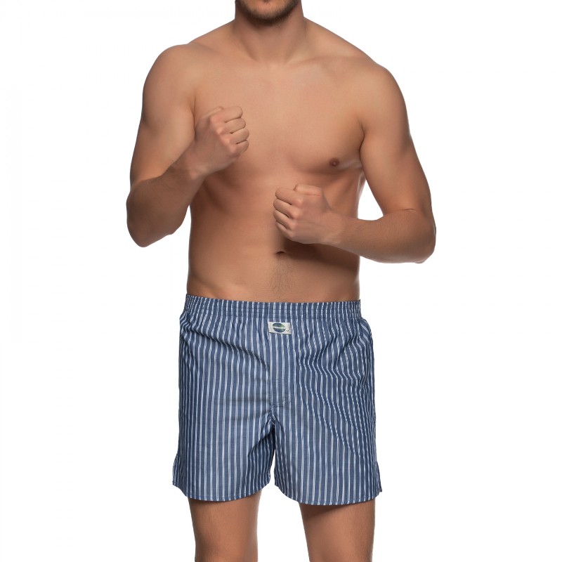 Boxerman_Herrenunterwäsche_D.E.A.L International_Boxershorts_Blau_Streifen