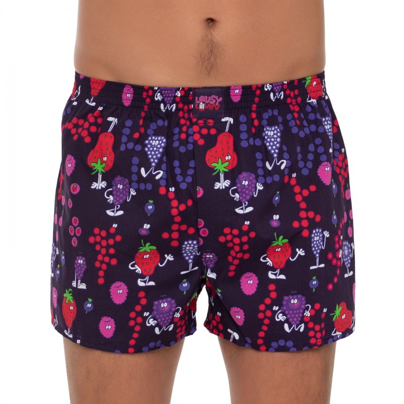 Boxerman_Herrenunterwäsche_Lousy Livin_2 Set_Boxershorts_Blau Lila_Motiv