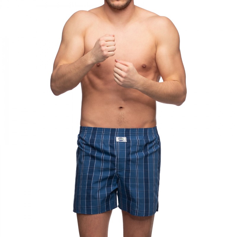 Boxerman_Herrenunterwäsche_D.E.A.LInternational_Boxershorts_Blau_kariert