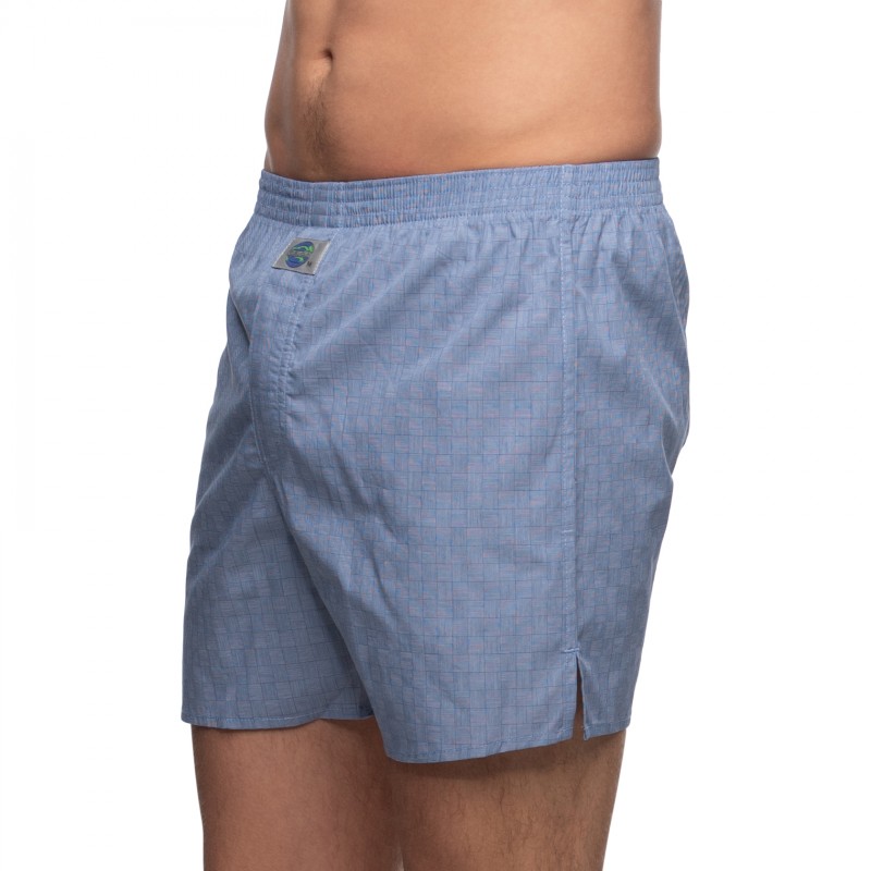 Boxerman_Herrenunterwäsche_D.E.A.LInternational_Boxershorts_Blau_kariert