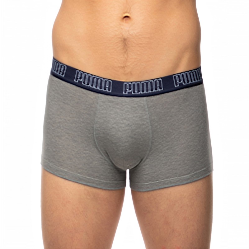 Boxerman_Herrenunterwäsche_Boxershorts_Puma_2-er Set_Basic Trunks_Blau Grau
