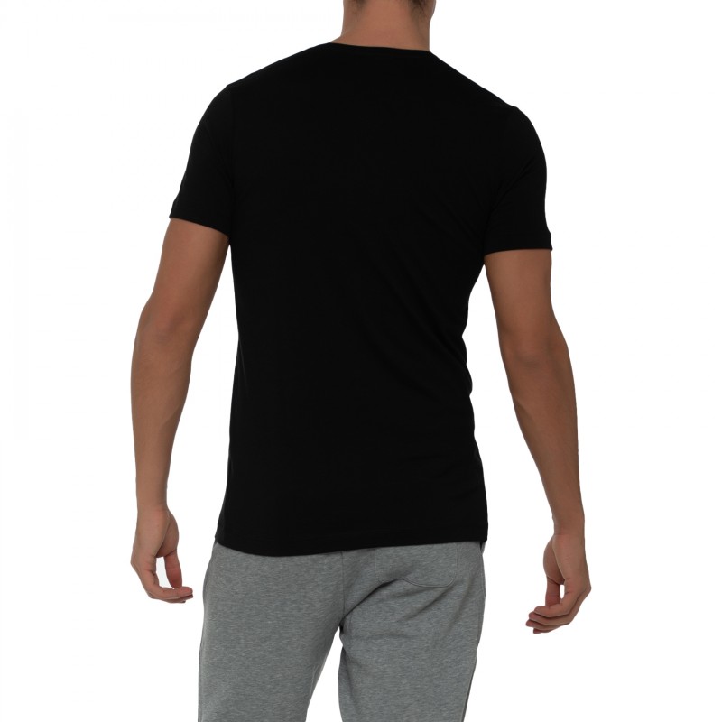 Boxerman_Herrenunterwäsche_Unterhemd_Ragman_2-er Set_Shirts_Schwarz_V-Ausschnitt