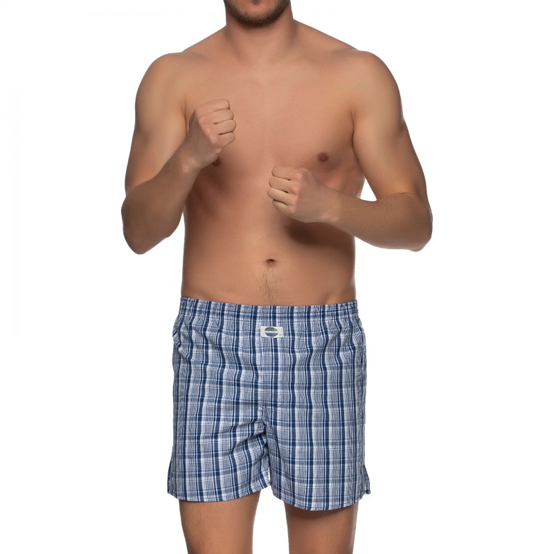 Boxerman_Herrenunterwäsche_D.E.A.L International_Boxershorts_Blau_kariert