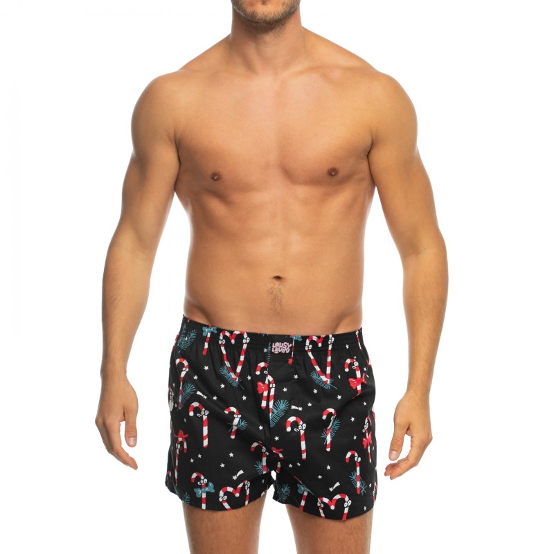 LousyLivin_2-erSet_Boxershorts_Rot&Schwarz_mitMotiv