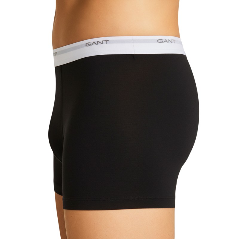 GANT_3-erSet_Trunks_Weiß_Hellgrau_Schwarz
