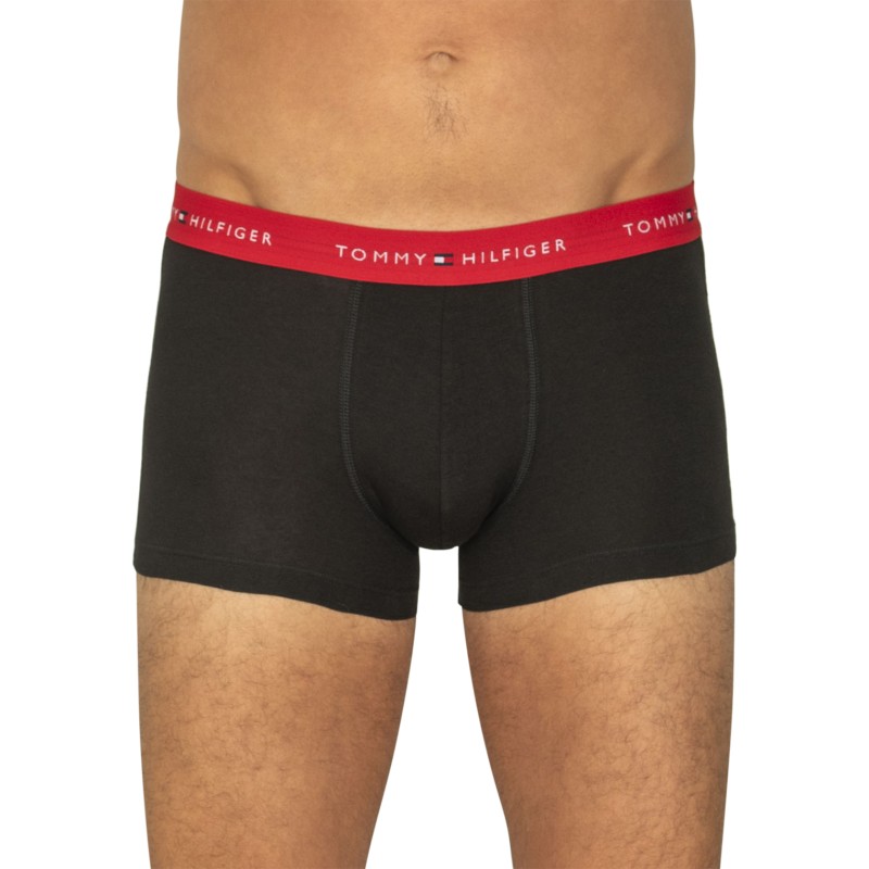 TommyHilfiger_3-erSet_Trunks_Schwarz_mitverschiedenfabigemWebbund
