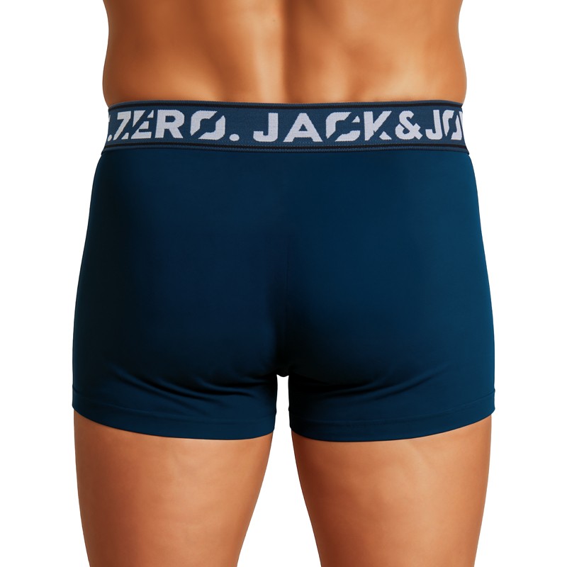 Jack & Jones 7-er Set Trunks Schwarz/Hellgrau mit verschiedenfarbigem Webbund