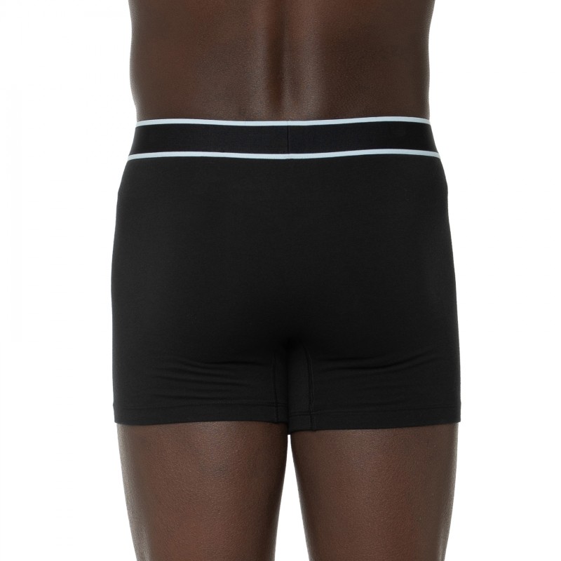 Boxerman_Herrenunterwäsche_Boxershorts_Schiesser_3-er Set_Trunks_Schwarz