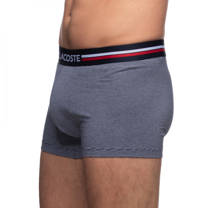 Boxerman_Herrenunterwäsche_Boxershorts_Lacoste_3-er Set_Trunks_Blau & Weiß