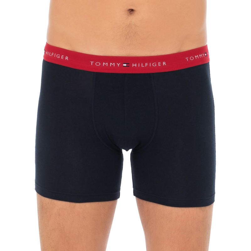 TommyHilfiger_3-erSet_BoxerBriefs_Dunkelblau_mitverschiedenfarbigemWebbund