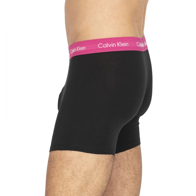 CalvinKlein_5-erSetBoxerBriefs_Schwarz_Priude_mitverschiedenfarbigemWebbund