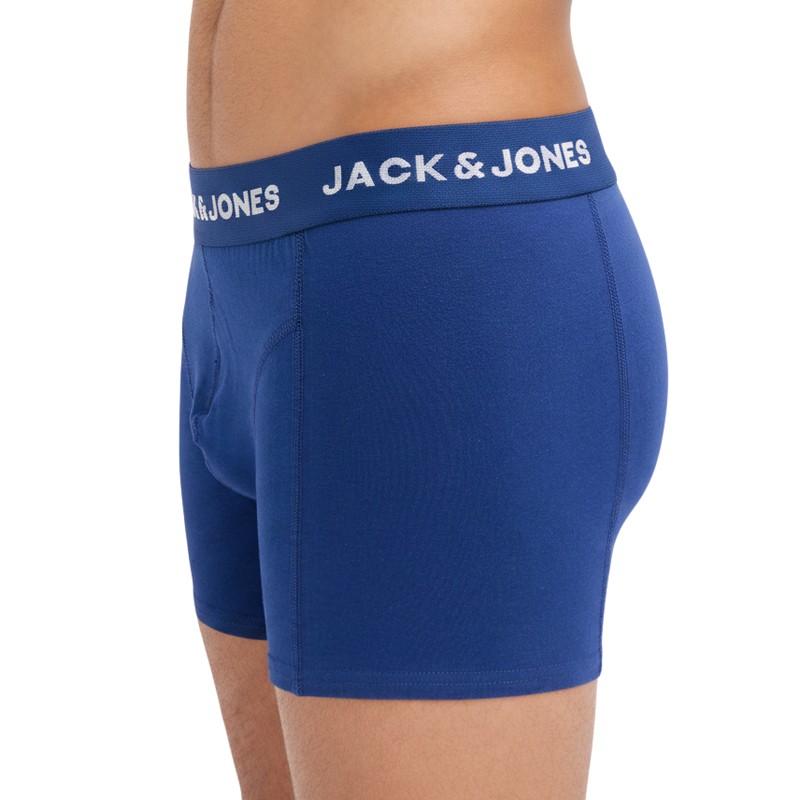 Jack & Jones 5-er Set Trunks Blau verschiedene Muster