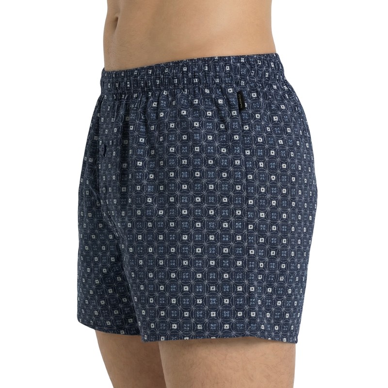 Hanro_Boxershorts_Blau_gemustert