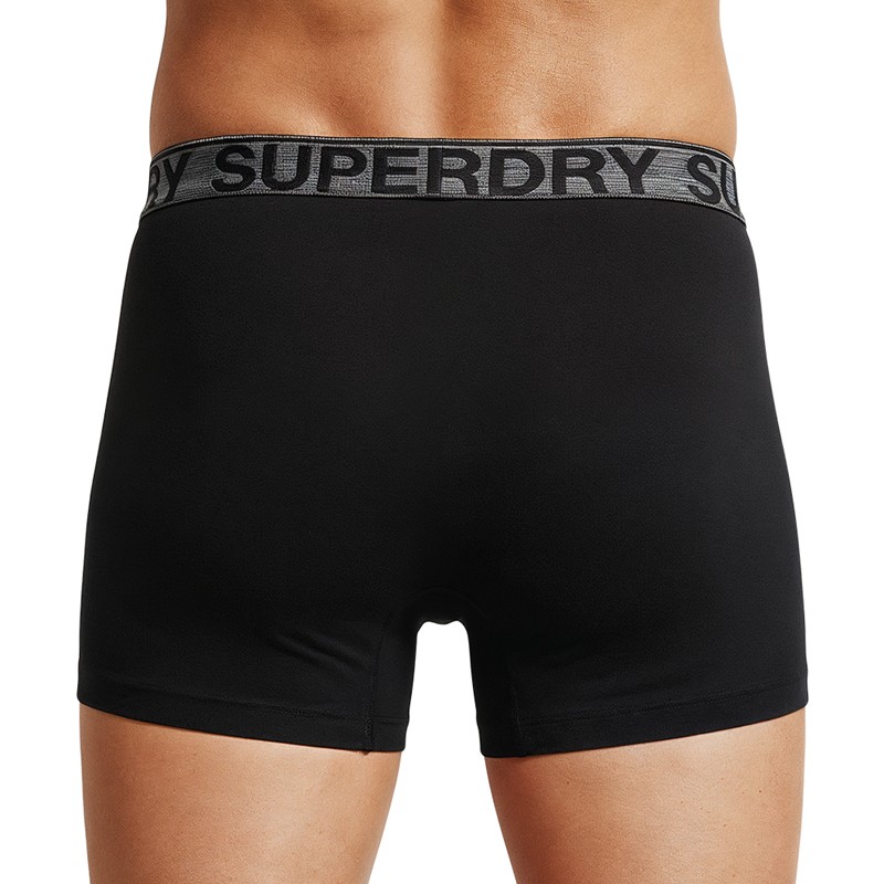 Superdry 3-er Set Trunks Schwarz
