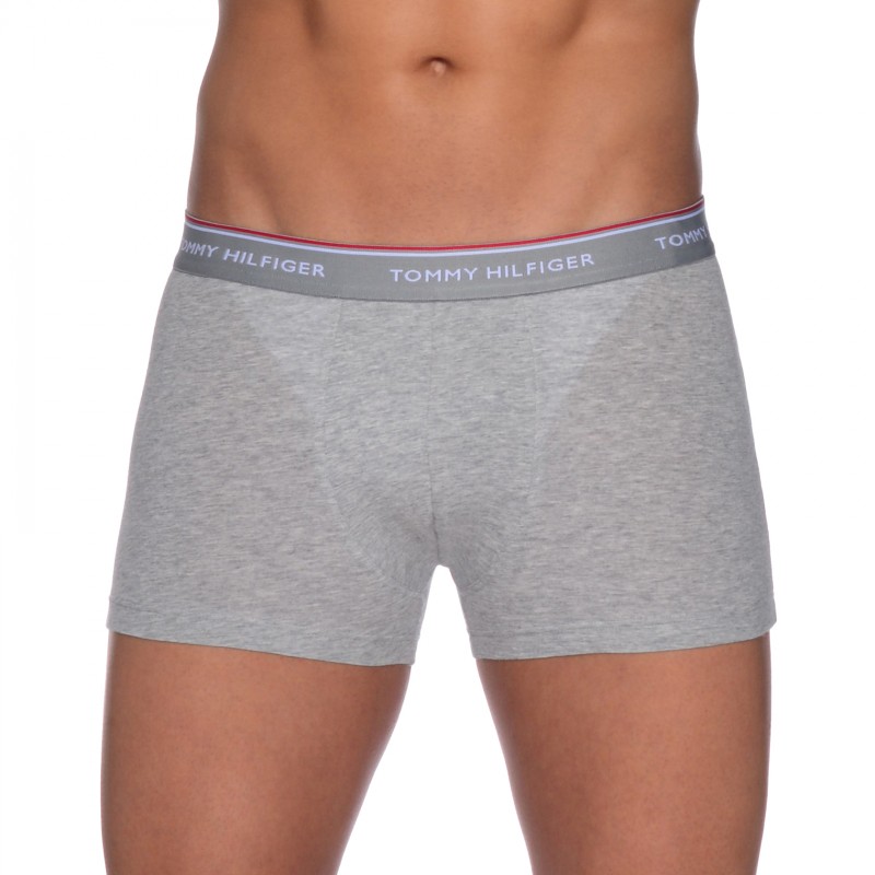 Tommy Hilfiger 3-er Stretch Trunks Weiß, Grau, Schwarz