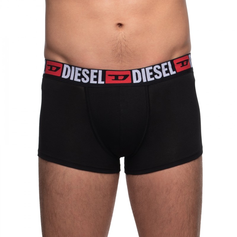 Boxerman_Herrenunterwäsche_Boxershorts_Diesel_3-er Set_Trunks_Schwarz Grau & Rot