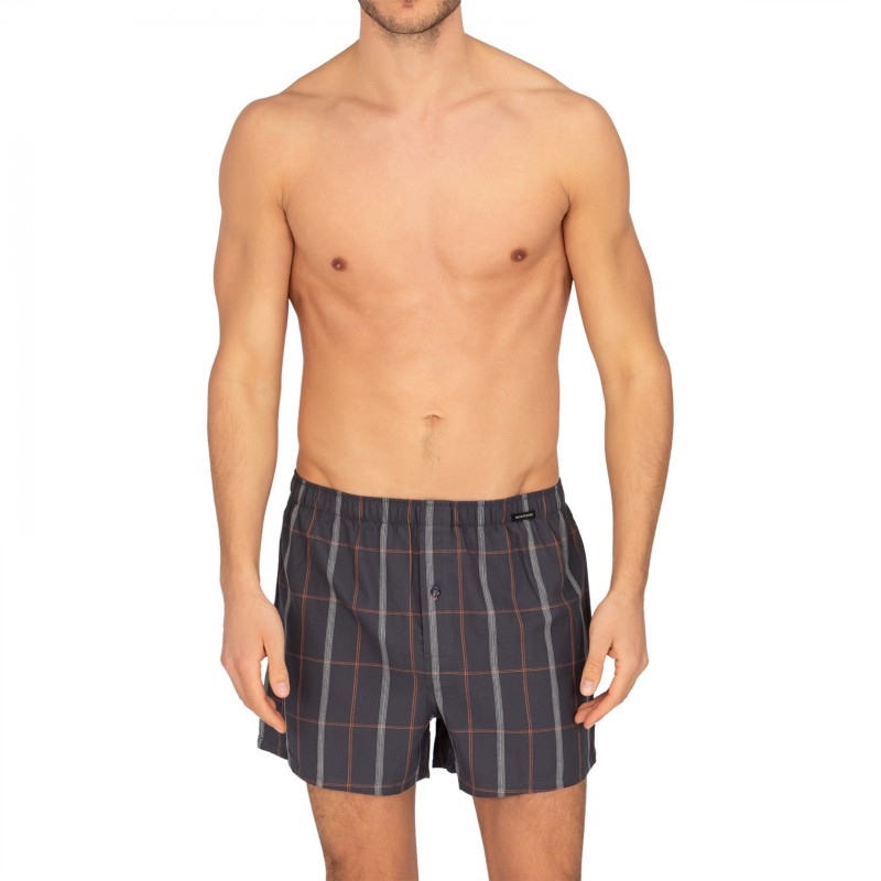 Schiesser_2-erSet_Boxershorts_Blau&Blau_kariert