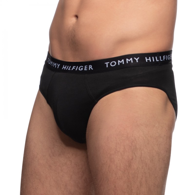 Boxerman_Herrenunterwäsche_Tommy Hilfiger_3-er Set_Slips_Schwarz Grau & Weiß