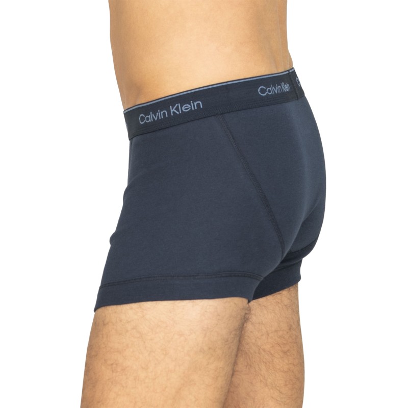 Calvin Klein 3-er Set Trunks Blau, Grün & Grau