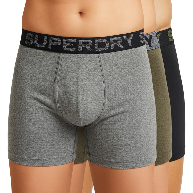 Superdry_Trunks_3erSet_Schwarz_Grau_Olive