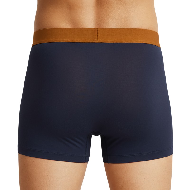 Schiesser_2-erSet_Trunks_Dunkelblau_mit_verschiedenfarbigem_Webbund