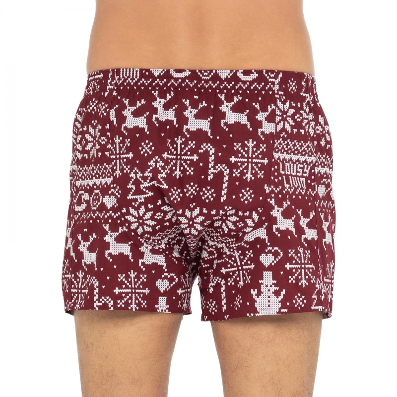 LousyLivin_2-erSet_Boxershorts_Blau&Rot_mitweihnachtlichemAll-Over Print