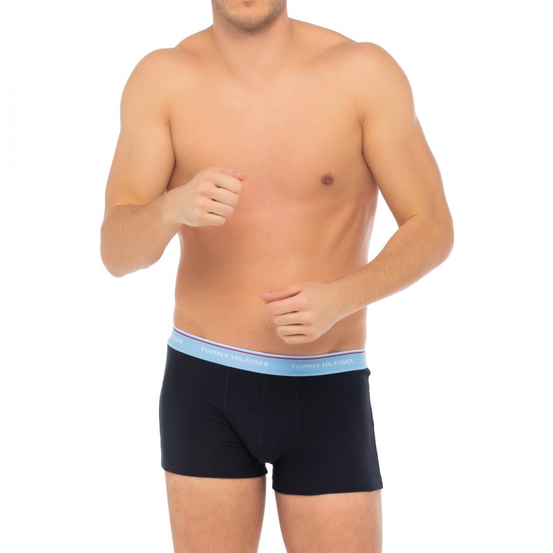 TommyHilfiger_3-erSet_Trunks_Dunkelblau_mitverschiedenfarbigemWebbund
