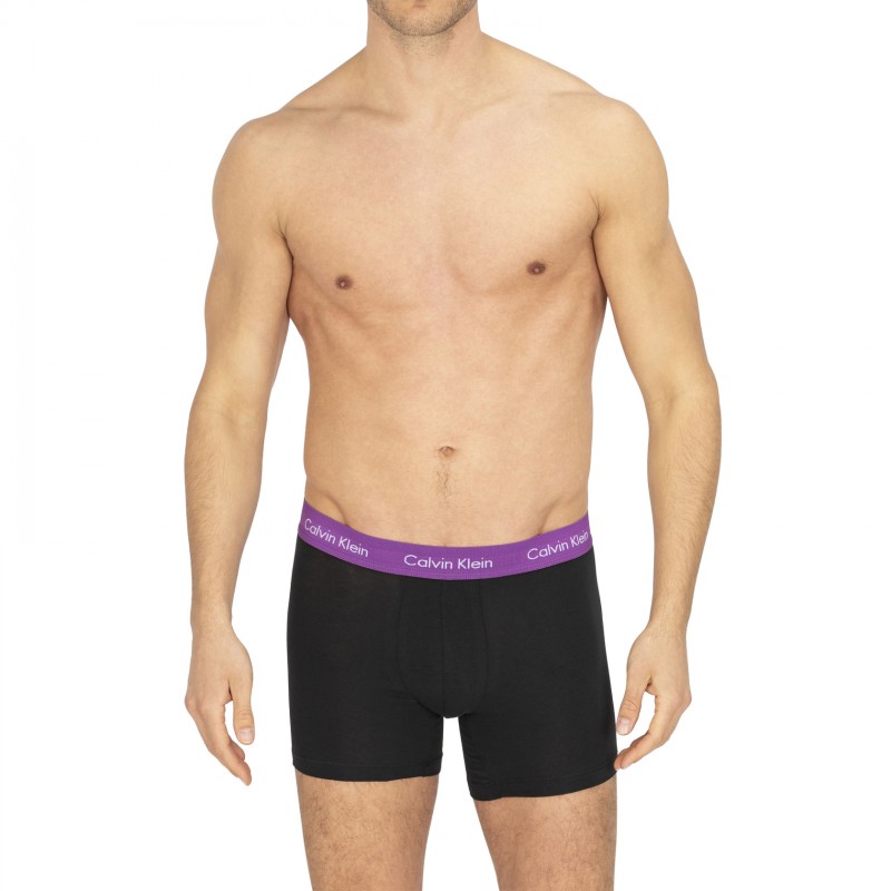 CalvinKlein_5-erSetBoxerBriefs_Schwarz_Priude_mitverschiedenfarbigemWebbund