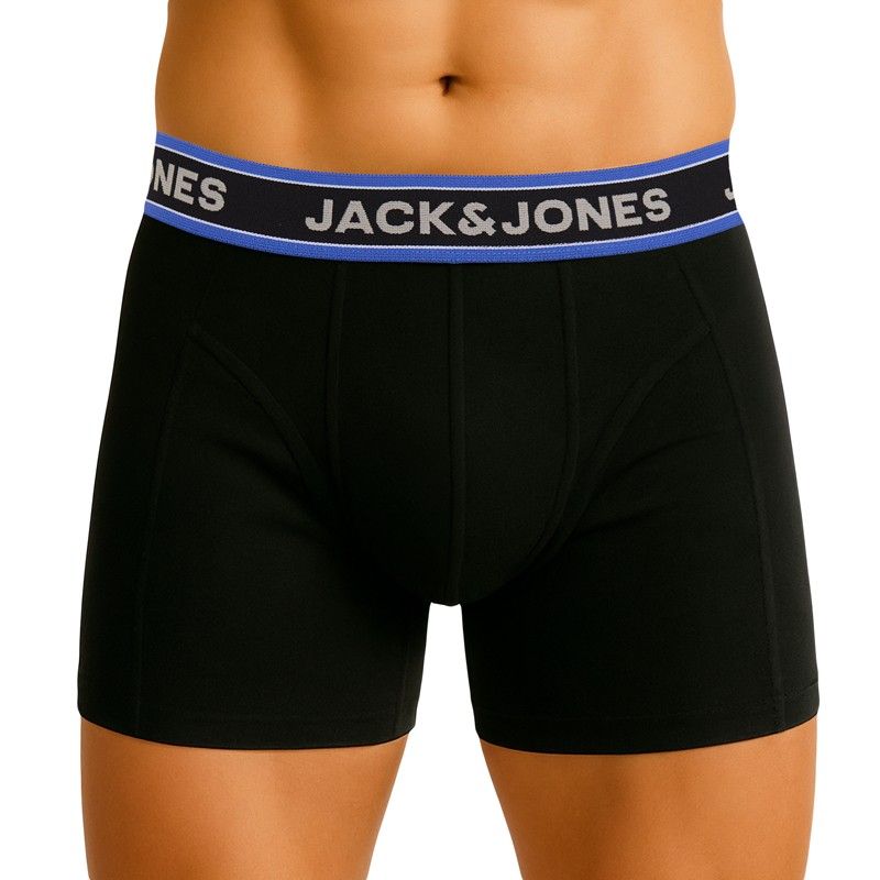 Jack & Jones_3-er Set_Trunks_Schwarz_Blau_Weiß