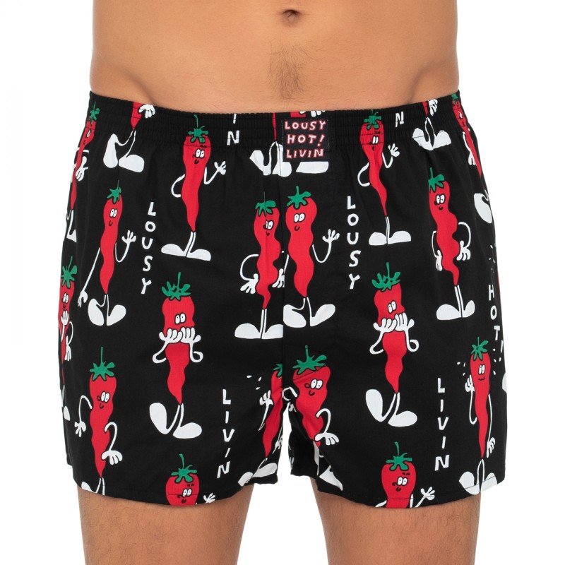 LousyLivin_2-erSet_Boxershorts_Schwarz_mitPrint