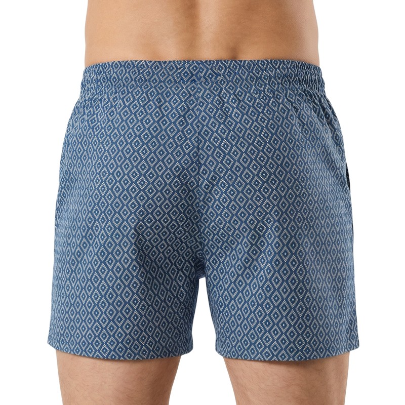 Schiesser_Boxershorts_Blau_mit_Rauten_Schwarz