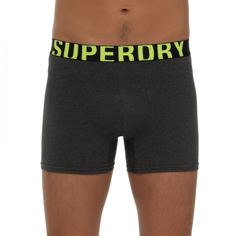 Boxerman_Herrenunterwäsche_Boxershorts_Superdry_2-er Set_Trunks_Anthrazit & Hellgrau