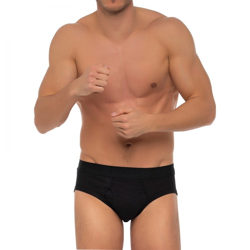 Boxerman_Herrenunterwäsche_Superdry_3-er Set_Slips_Schwarz