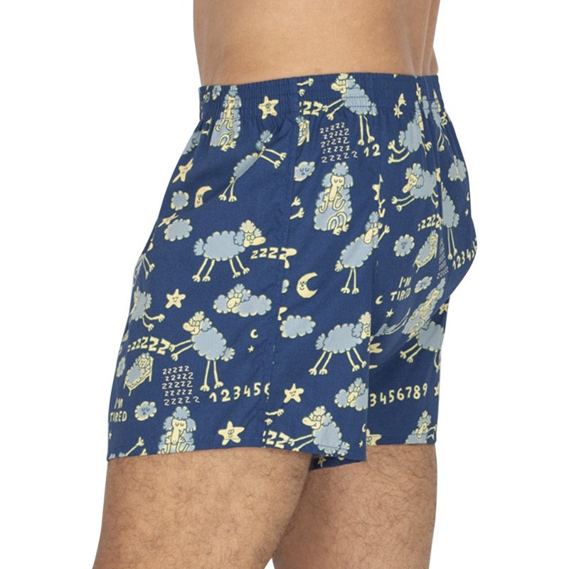 LousyLivin_2-erSet_Boxershorts_Blau&Schwarz_mitMotiv