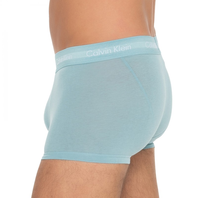 Calvin Klein_3-er Set_Low Rise Trunks_Grün Türkis & Grau