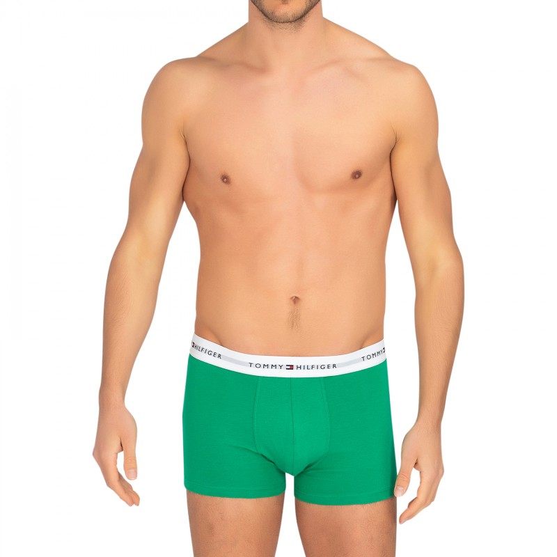 TommyHilfiger_3-erSet_Trunks_Orange,Dunkelblau&Grün