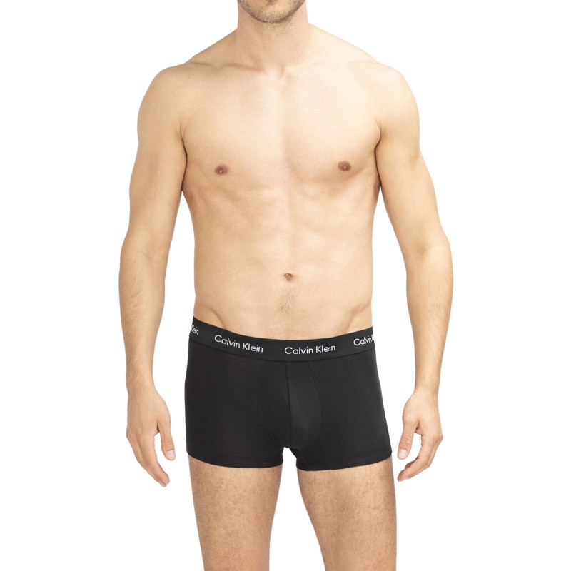 CalvinKlein_3erSet_LowRiseTrunks_Schwarz_mitverschiedenfarbigemWebbund