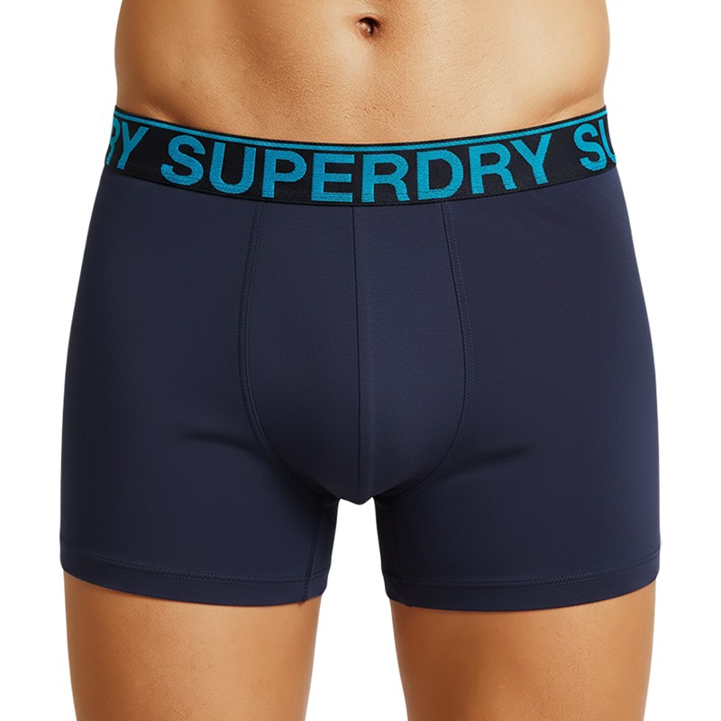 Superdry_3-er_Set_Trunks_Dunkelblau,_Blau-Weiß_gestreift_ &_Grau