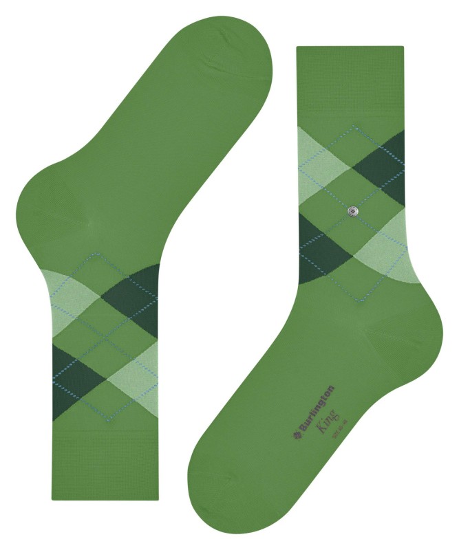 Burlington_Socken_Hellgrün_mitArgyle-Muster