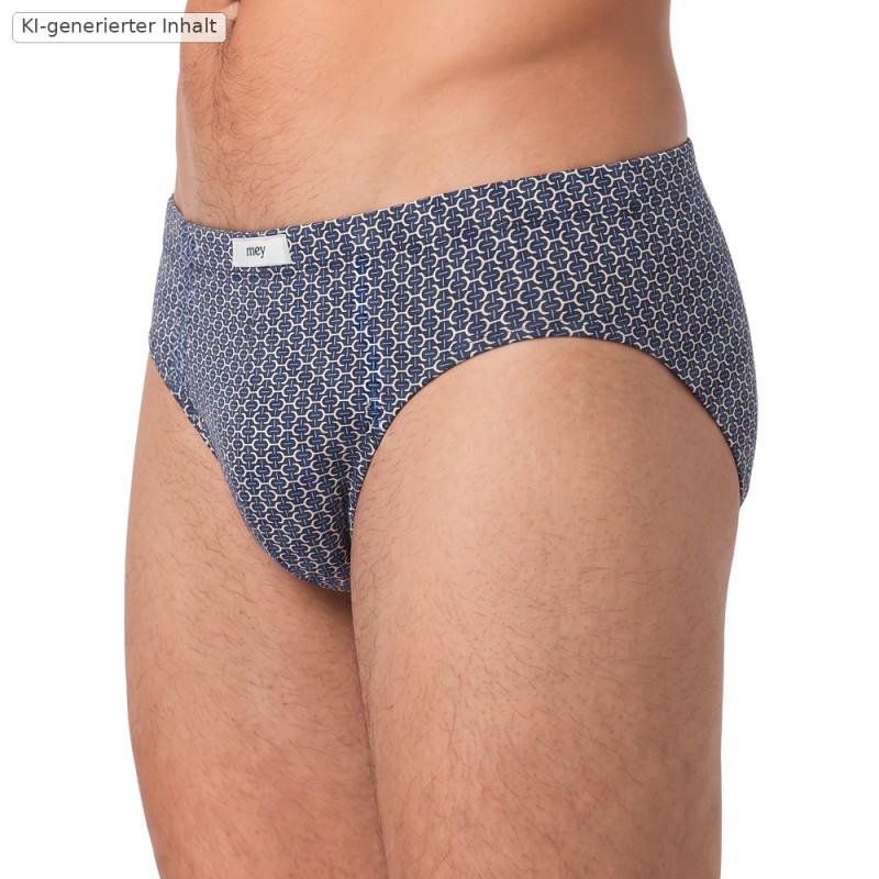 Mey_Slip_Blau_Weiß_mit_Muster