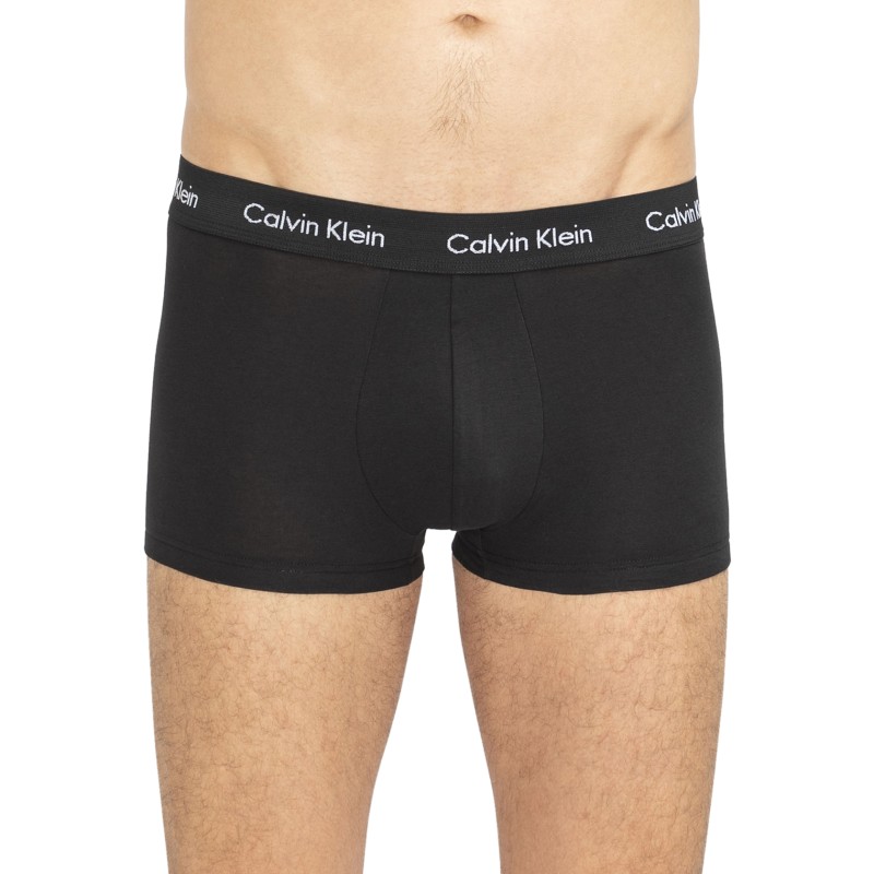 CalvinKlein_3erSet_LowRiseTrunks_Schwarz_mitverschiedenfarbigemWebbund