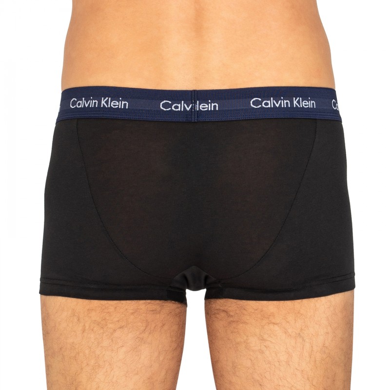 CalvinKlein_3erSet_LowRiseTrunks_Schwarz_mitverschiedenfarbigemWebbund