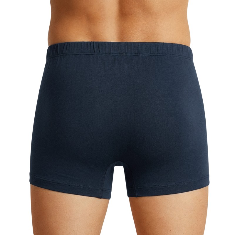 Schiesser_2-er Set_Shorts_Blau_Gelb_gestreift_Dunkelblau
