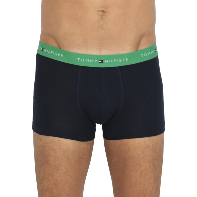 TommyHilfiger_3-erSet_Trunks_Blau_mitverschiedenfarbigemWebbund