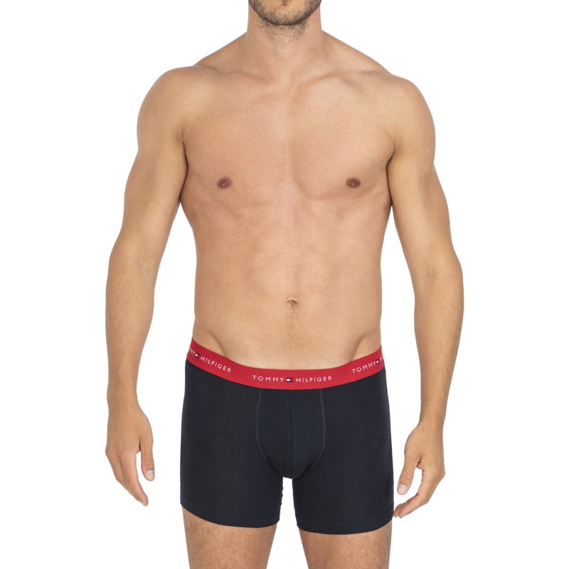 TommyHilfiger_3-erSet_Trunks_Blau_mitverschiedenfarbigemWebbund